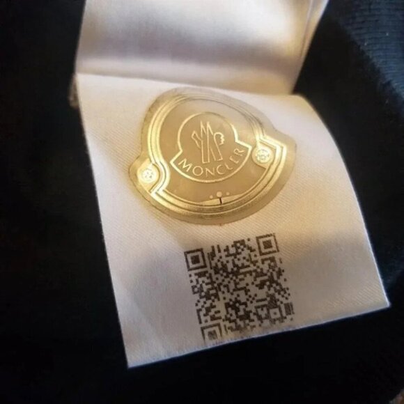 Moncler Virgin Wool Blend Black T-shirt L - Picture 9 of 12